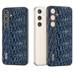 ABEEL til Samsung Galaxy S24 Slim Cover Ægte Koskind Læder Bagcover med Skridsikker Tekstur