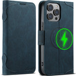 SUTENI J07 Til iPhone 12 Pro 6,1 tommer / 12 6,1 tommer Cover kompatibel med MagSafe Litchi-tekstur læder telefoncover
