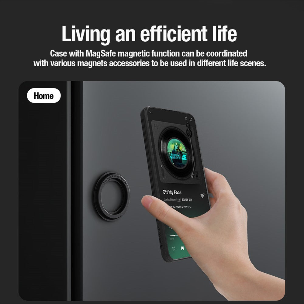 NILLKIN CamShield Pro-skal till Samsung Galaxy S24 Magnetiskt PC+TPU-mobilskydd