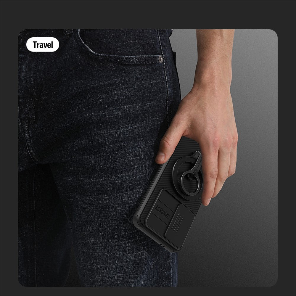 NILLKIN CamShield Pro-skal till Samsung Galaxy S24 Magnetiskt PC+TPU-mobilskydd