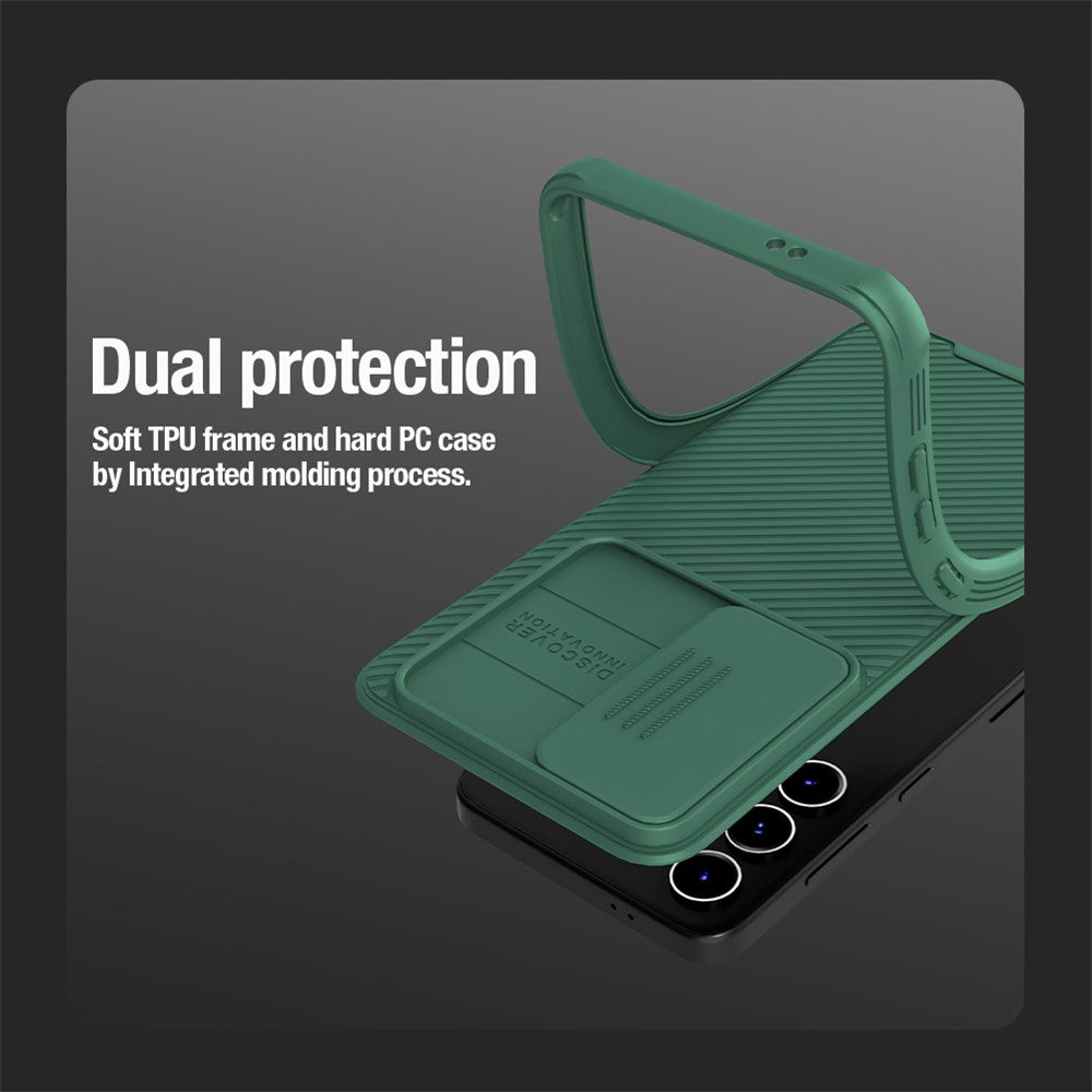 NILLKIN CamShield Pro-skal till Samsung Galaxy S24 Magnetiskt PC+TPU-mobilskydd