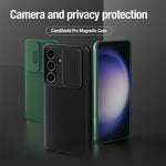 NILLKIN CamShield Pro-skal till Samsung Galaxy S24 Magnetiskt PC+TPU-mobilskydd