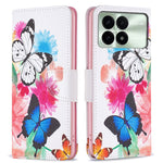 For Xiaomi Redmi K70E 5G / Poco X6 Pro 5G Leather Wallet Case Pattern Printing Phone Stand Cover