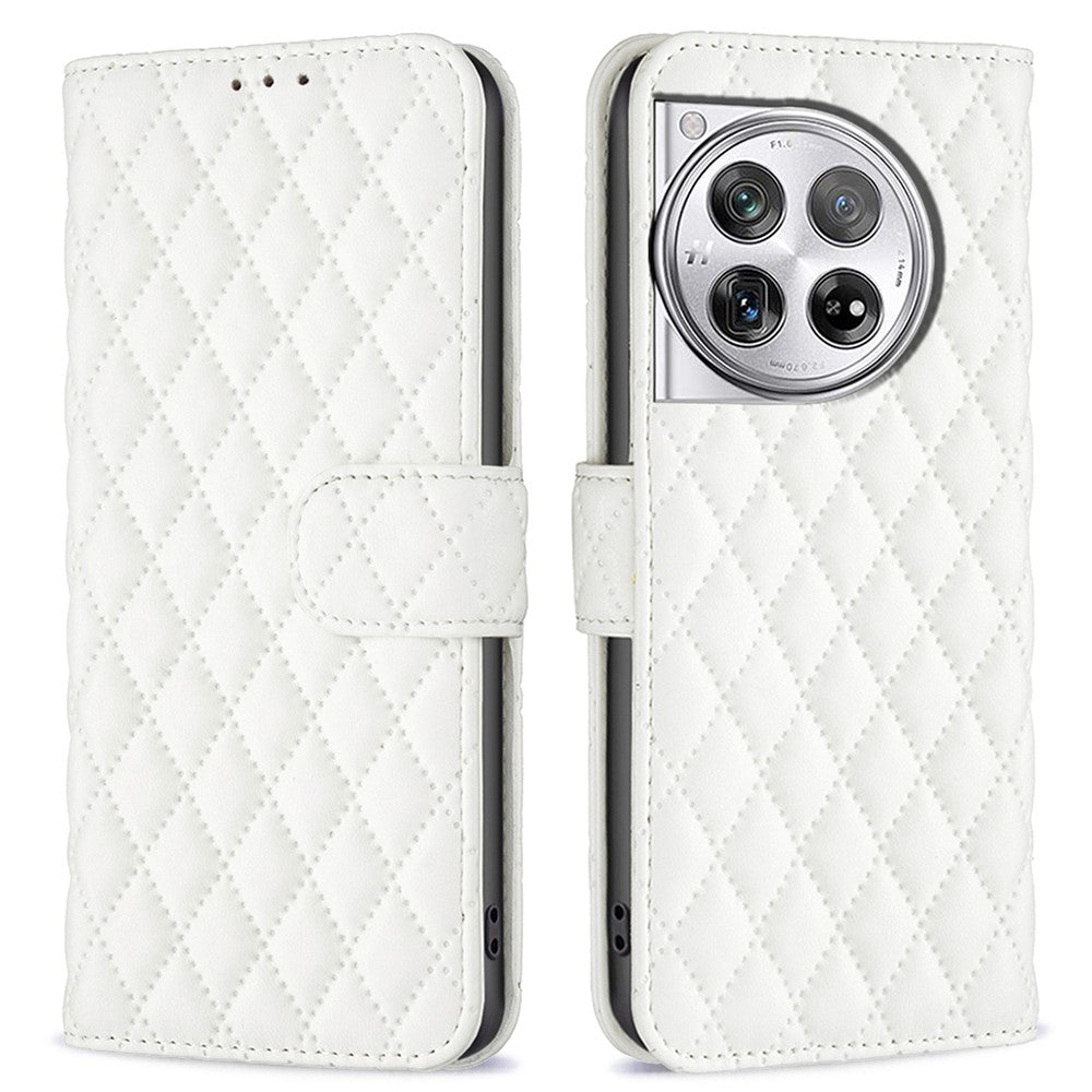 BINFEN COLOR BF Style-14 For OnePlus 12 5G Case Stand PU Leather Wallet Flip Cover Protector