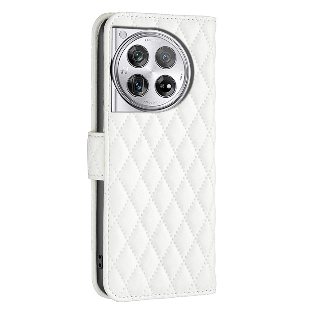 BINFEN COLOR BF Style-14 For OnePlus 12 5G Case Stand PU Leather Wallet Flip Cover Protector