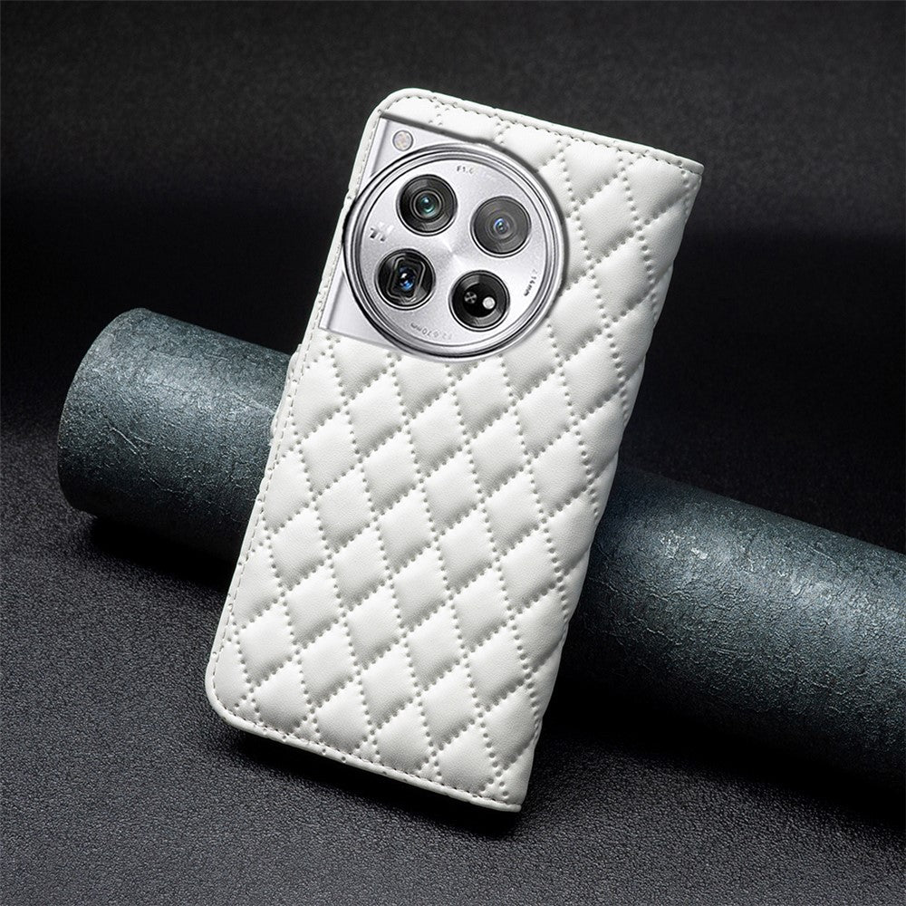 BINFEN COLOR BF Style-14 For OnePlus 12 5G Case Stand PU Leather Wallet Flip Cover Protector