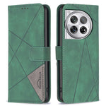 BINFEN COLOR För OnePlus 12 5G mobilskal Plånboksfodral Geometriskt Läderfodral