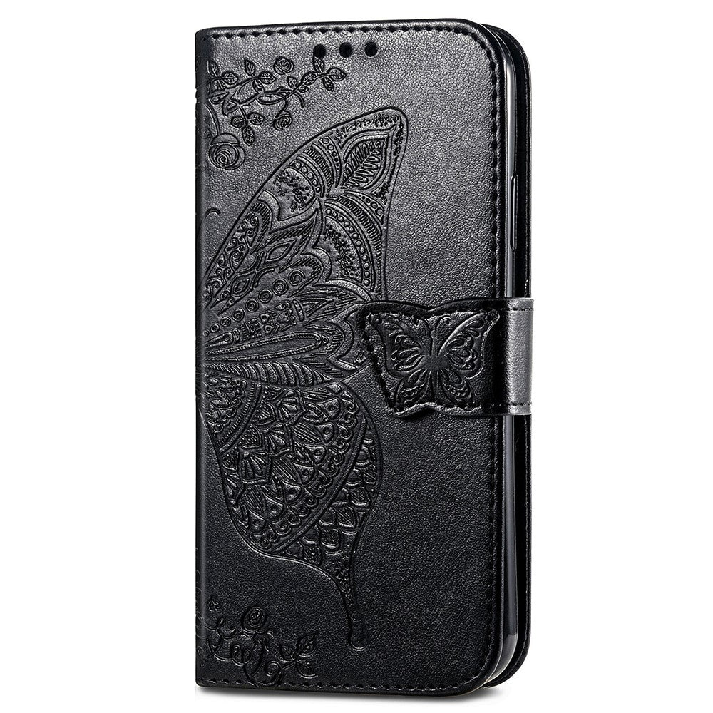 For Samsung Galaxy A05s 4G PU Leather Case Stand Function Butterfly Flower Pattern Cover Wallet