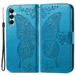 For Samsung Galaxy A05s 4G PU Leather Case Stand Function Butterfly Flower Pattern Cover Wallet