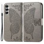For Samsung Galaxy A05s 4G PU Leather Case Stand Function Butterfly Flower Pattern Cover Wallet