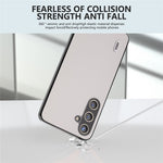 ABEEL Til Samsung Galaxy S24 Cover Ægte Koskind+PC Ridsefast Telefonbeskytter