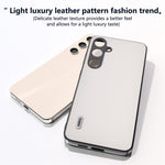 ABEEL Til Samsung Galaxy S24 Cover Ægte Koskind+PC Ridsefast Telefonbeskytter