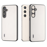 ABEEL Til Samsung Galaxy S24 Cover Ægte Koskind+PC Ridsefast Telefonbeskytter