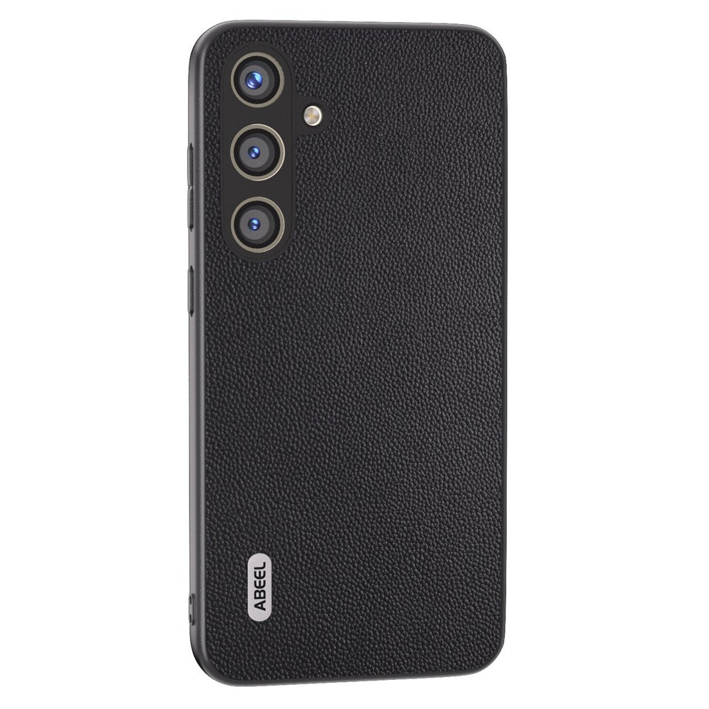 ABEEL Til Samsung Galaxy S24 Cover Ægte Koskind+PC Ridsefast Telefonbeskytter