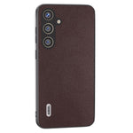 ABEEL Til Samsung Galaxy S24 Cover Ægte Koskind+PC Ridsefast Telefonbeskytter