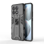 For Xiaomi Redmi K70E 5G / Poco X6 Pro 5G Kickstand Cover Dual Layer Hard PC Soft TPU Shockproof Case