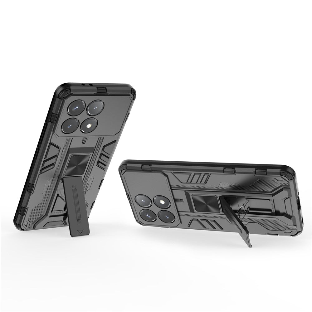 For Xiaomi Redmi K70E 5G / Poco X6 Pro 5G Kickstand Cover Dual Layer Hard PC Soft TPU Shockproof Case