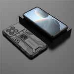 For Xiaomi Redmi K70E 5G / Poco X6 Pro 5G Kickstand Cover Dual Layer Hard PC Soft TPU Shockproof Case
