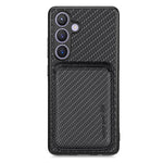 Samsung Galaxy S24+ Bakskal PU+PC+TPU Skal med Magnetisk Avtagbar Korthållare
