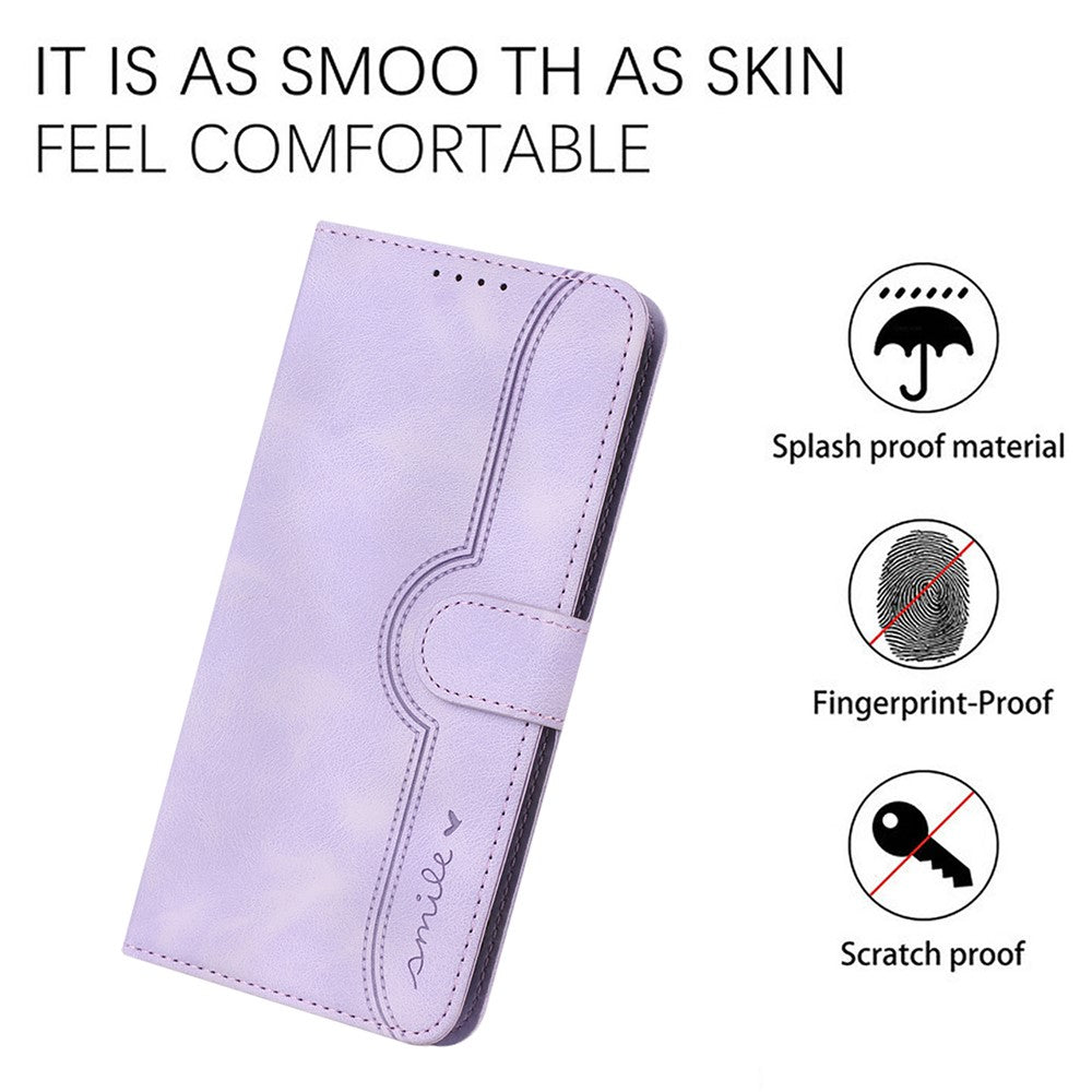 YX0030 For Oppo A79 5G / A2 5G Leather Case Smile Pattern Flip Magnetic Cover