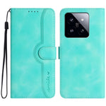 For Xiaomi 14 Pro Leather Wallet Case YX0030 Smile Series Card Holder Full Protection Cover
