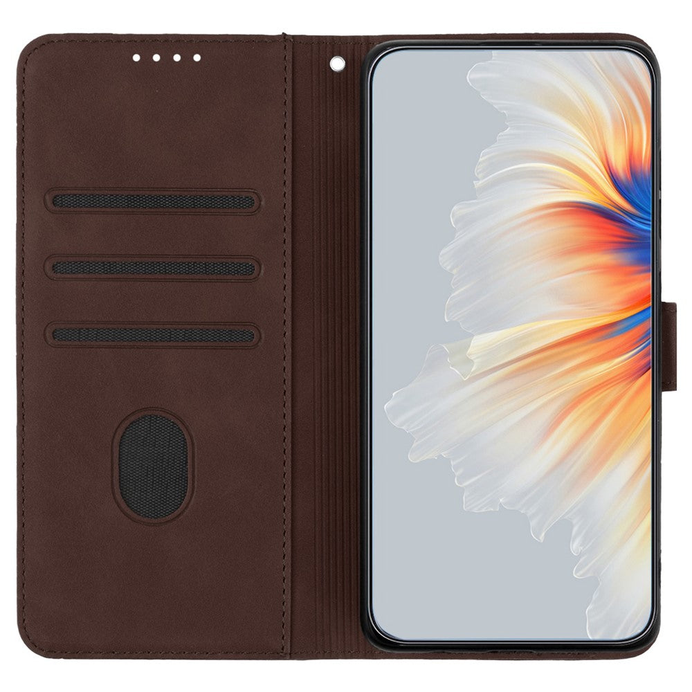 YX0030 For Xiaomi Redmi 13C 4G / 5G / 13R 5G / Poco M6 5G / Poco C65 4G Wallet Case PU Leather Smile Pattern Flip Cover