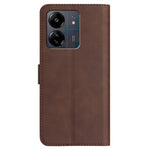 YX0030 For Xiaomi Redmi 13C 4G / 5G / 13R 5G / Poco M6 5G / Poco C65 4G Wallet Case PU Leather Smile Pattern Flip Cover