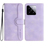 YX0030 Smile Series for Xiaomi 14 Phone Case Card Slots Stand Magnetic Closure Leather Cover