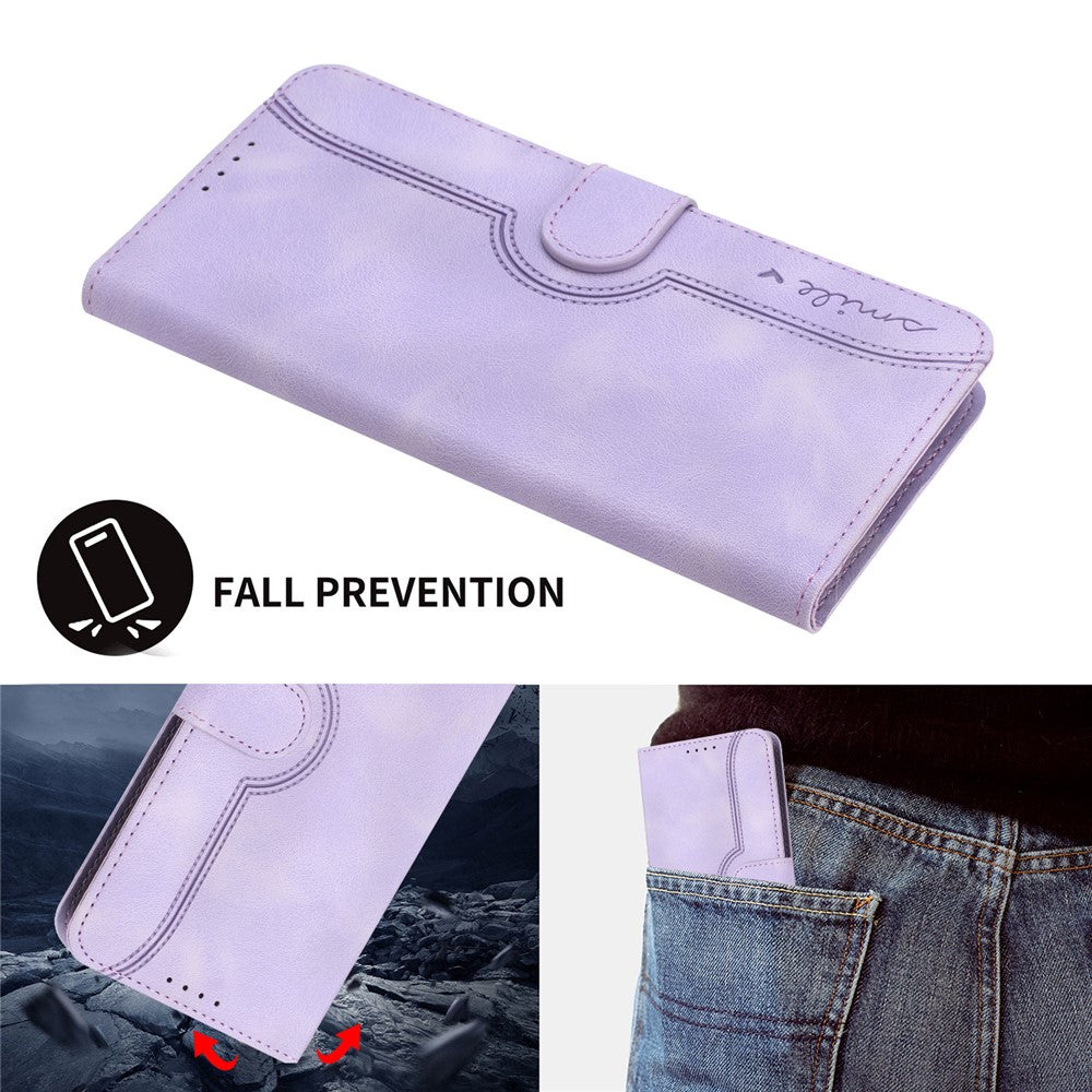 YX0030 Smile Series for Xiaomi 14 Phone Case Card Slots Stand Magnetic Closure Leather Cover