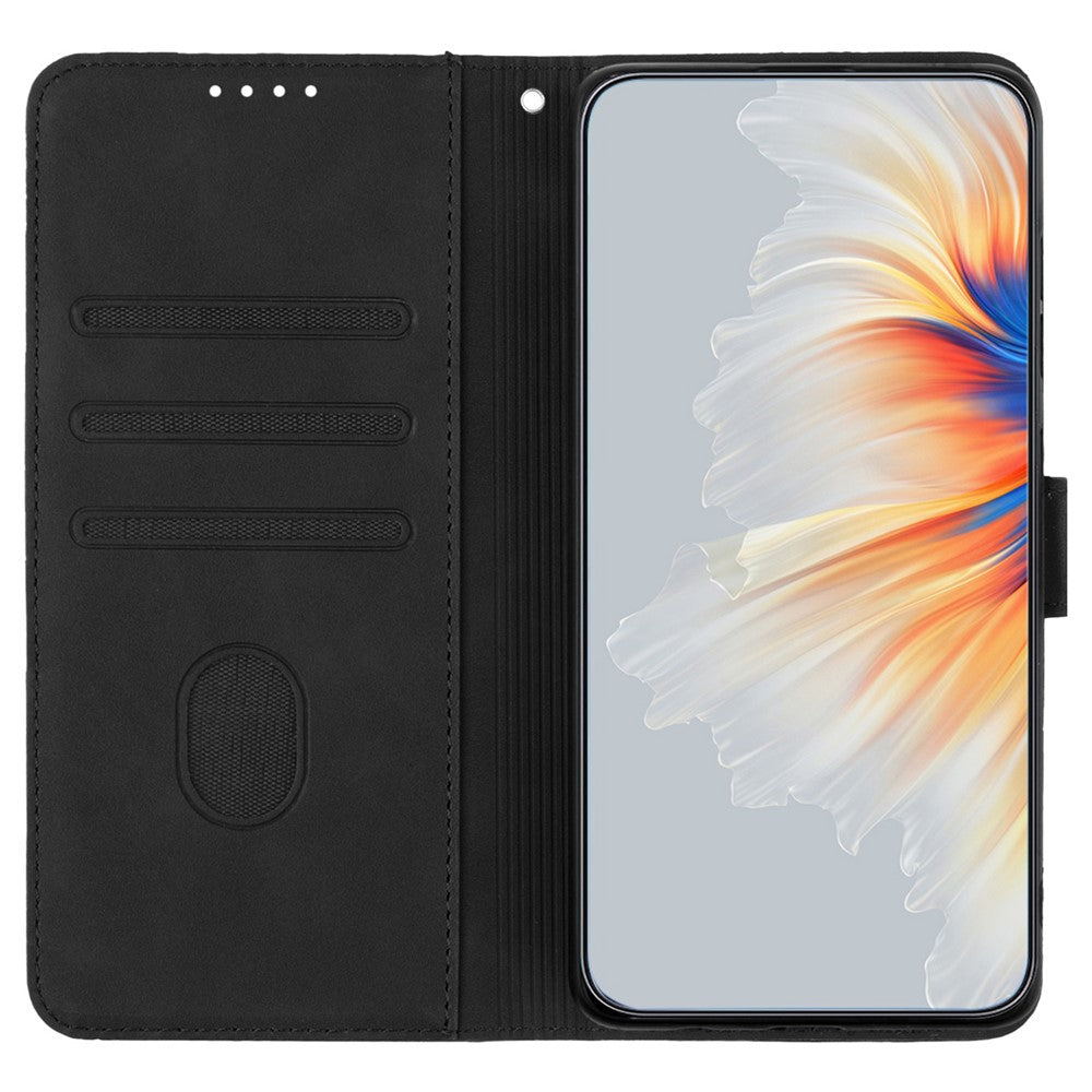 YX0030 Til Samsung Galaxy A55 5G Smilemønster Pung Etui PU Læder Beskyttende Cover