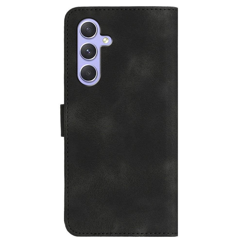 YX0030 Til Samsung Galaxy A55 5G Smilemønster Pung Etui PU Læder Beskyttende Cover