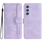 YX0030 Til Samsung Galaxy A55 5G Smilemønster Pung Etui PU Læder Beskyttende Cover