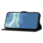 For Xiaomi 14 Pro Wallet Case Line Imprinted PU Leather Phone Cover with Strap