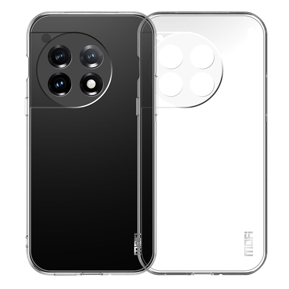 MOFI För OnePlus 12 5G Anti-dammskydd TPU mobilskal Genomskinligt mobilskal