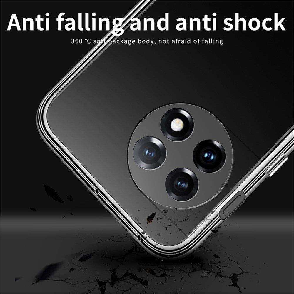 MOFI För OnePlus 12 5G Anti-dammskydd TPU mobilskal Genomskinligt mobilskal