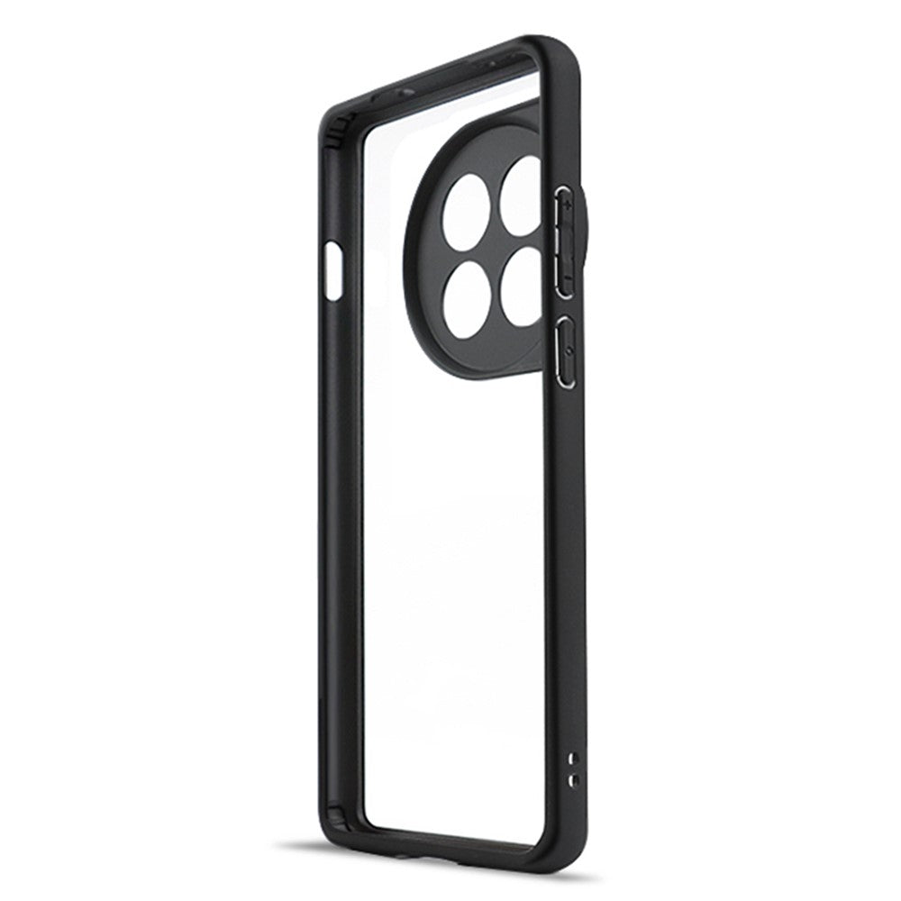 For OnePlus 12 5G Clear Case TPU Frame PC Back Mobile Phone Cover