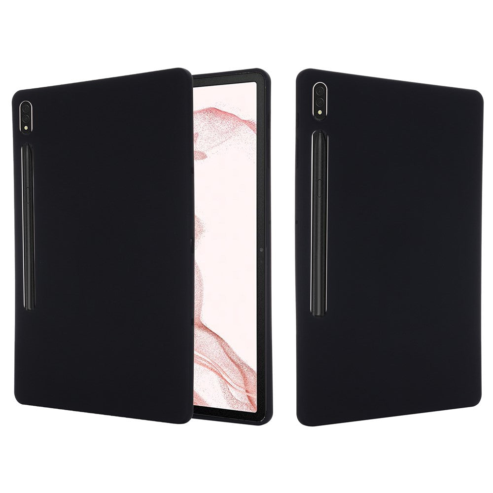 Til Samsung Galaxy Tab S9 FE+ flydende silikone etui blødt tablet cover