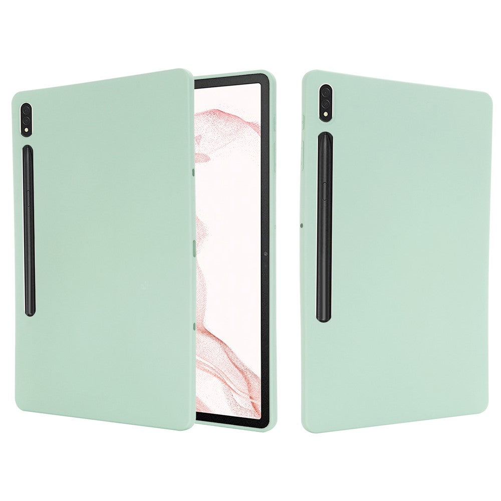 Til Samsung Galaxy Tab S9 FE+ flydende silikone etui blødt tablet cover