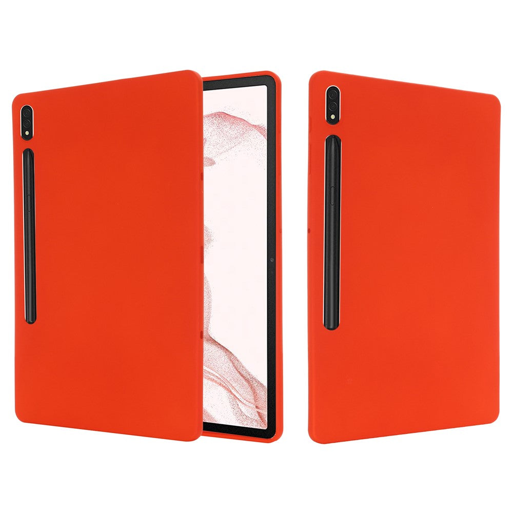 Til Samsung Galaxy Tab S9 FE+ flydende silikone etui blødt tablet cover