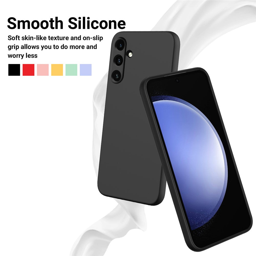 For Samsung Galaxy A35 5G Case Soft Lining Smooth Liquid Silicone Phone Back Protector