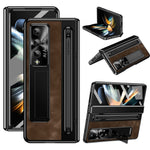 Samsung Galaxy Z Fold4 5G retro-mobilskal, støtteetui med hærdet glas og styluspen