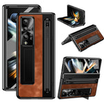 Samsung Galaxy Z Fold4 5G retro-mobilskal, støtteetui med hærdet glas og styluspen
