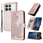 For Xiaomi Redmi K70E 5G / Poco X6 Pro 5G Phone Cases Mandala Flower Leather Wallet Mobile Cover with Strap