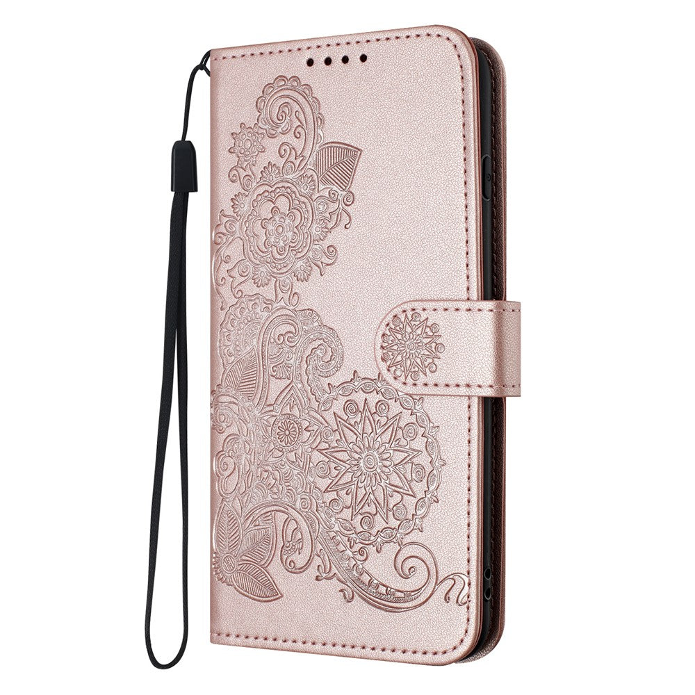 For Xiaomi Redmi K70E 5G / Poco X6 Pro 5G Phone Cases Mandala Flower Leather Wallet Mobile Cover with Strap