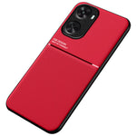 Huawei nova 11 SE / nova 12 SE 4G-skal PU+TPU+PC Fallsäkert fodral med magnetisk hållare metallplåt