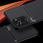 Huawei nova 11 SE / nova 12 SE 4G-skal PU+TPU+PC Fallsäkert fodral med magnetisk hållare metallplåt