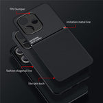 For Xiaomi Redmi 12 5G (Global) / Note 12R 5G / Poco M6 Pro 5G Case Phone Cover Works with Magnetic Car Mount
