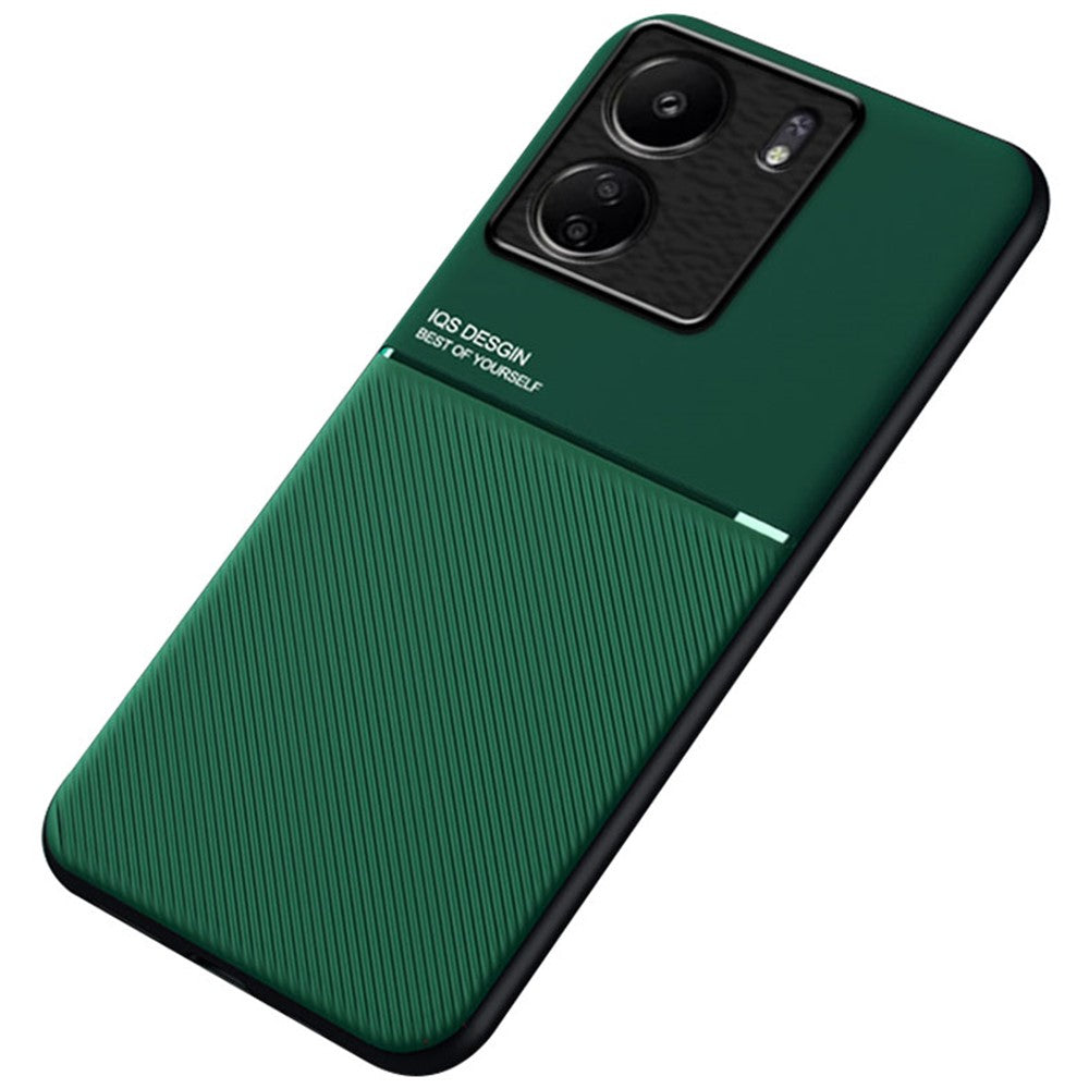 For Xiaomi Redmi 13C / Poco C65 4G Case Imprinted Lines Cell Phone Cover Works with Magnetic Car Mount