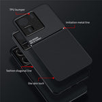 For Xiaomi Redmi 13C / Poco C65 4G Case Imprinted Lines Cell Phone Cover Works with Magnetic Car Mount