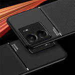 For Xiaomi Redmi 13C / Poco C65 4G Case Imprinted Lines Cell Phone Cover Works with Magnetic Car Mount